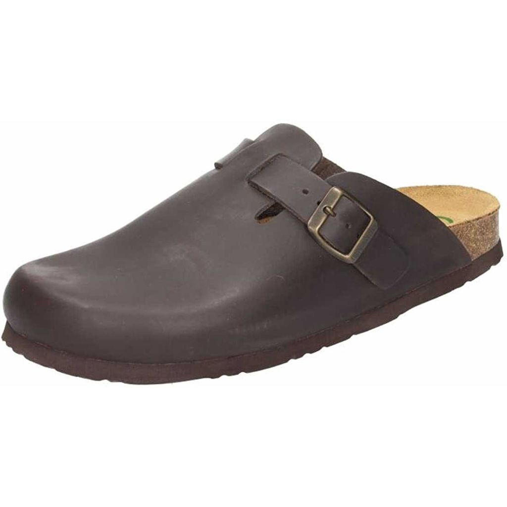Dr. Brinkmann Nerpio Clogs Weiche Lederdecksohle, Gepolstertes Naturform-Fußbett, Robust und bequem