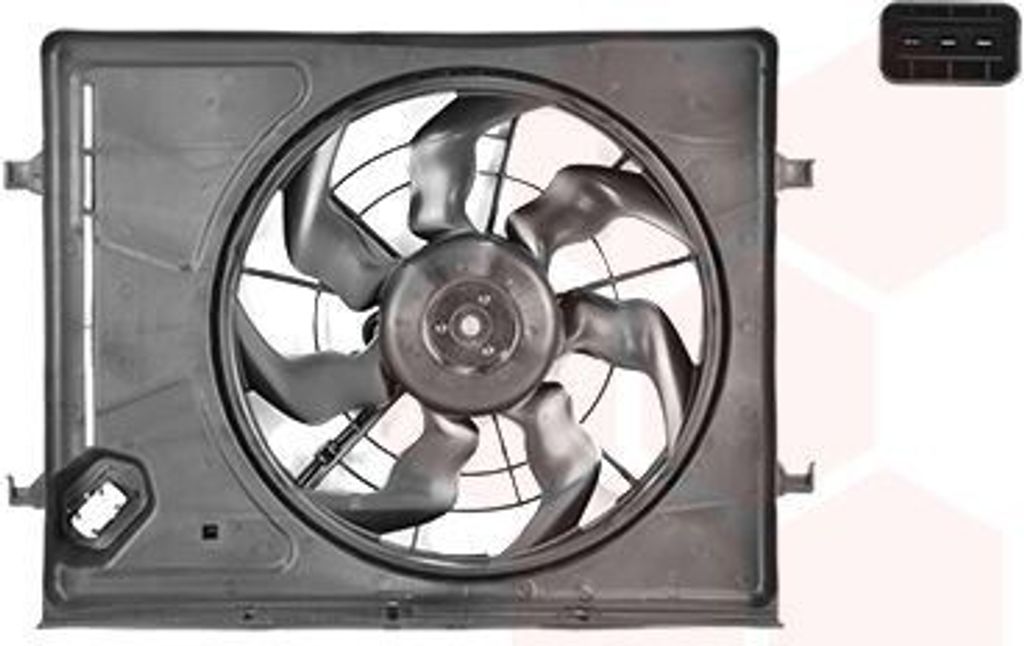 VAN WEZEL 8207746 Lüfter Motorkühlung Kühlerlüfter für HYUNDAI i30 (FD) Wasserkühler