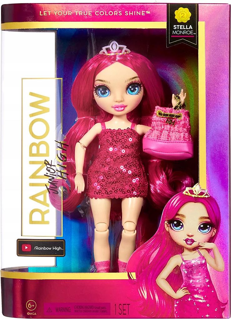 Rainbow High Junior Pink Große Stella Monroe Puppenzubehör Handtasche