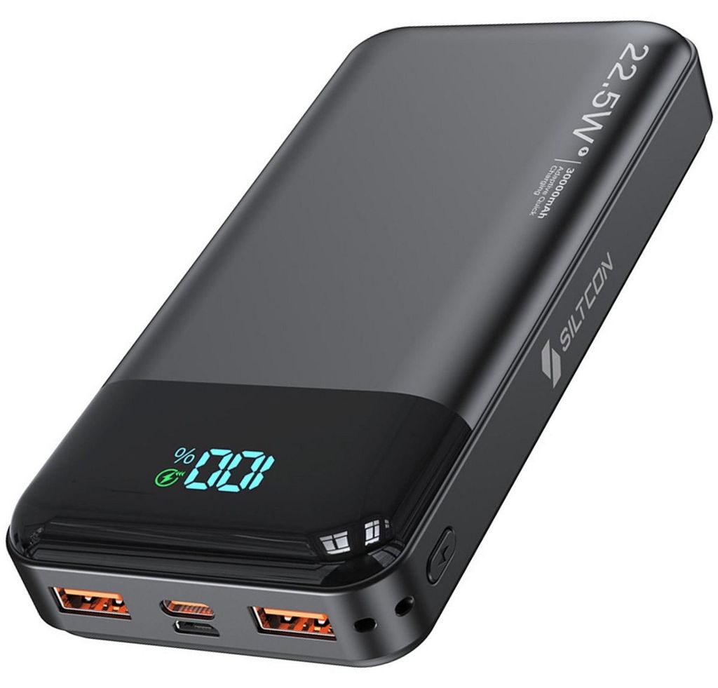 Siltcon® Schnelllade-Powerbank 30000 mAh, 22,5 W, Produktbild 