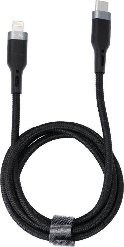 WiWU - Platinum Series USB-Kabel Wi-C013 USB C zu Lightning 30W 1.2m - schwarz