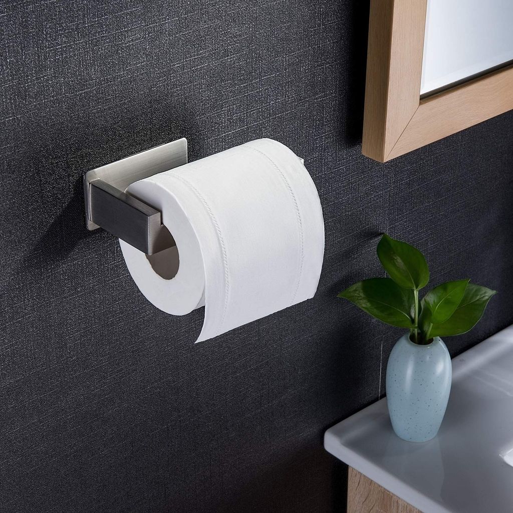 Toilettenpapierhalter ohne Bohren Selbstklebend Klopapierhalter Edelstahl Bad 