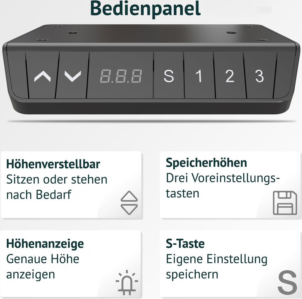 SVITA DOBON Schreibtisch-Gestell elektrisch für Tischplatte Produktbild 4