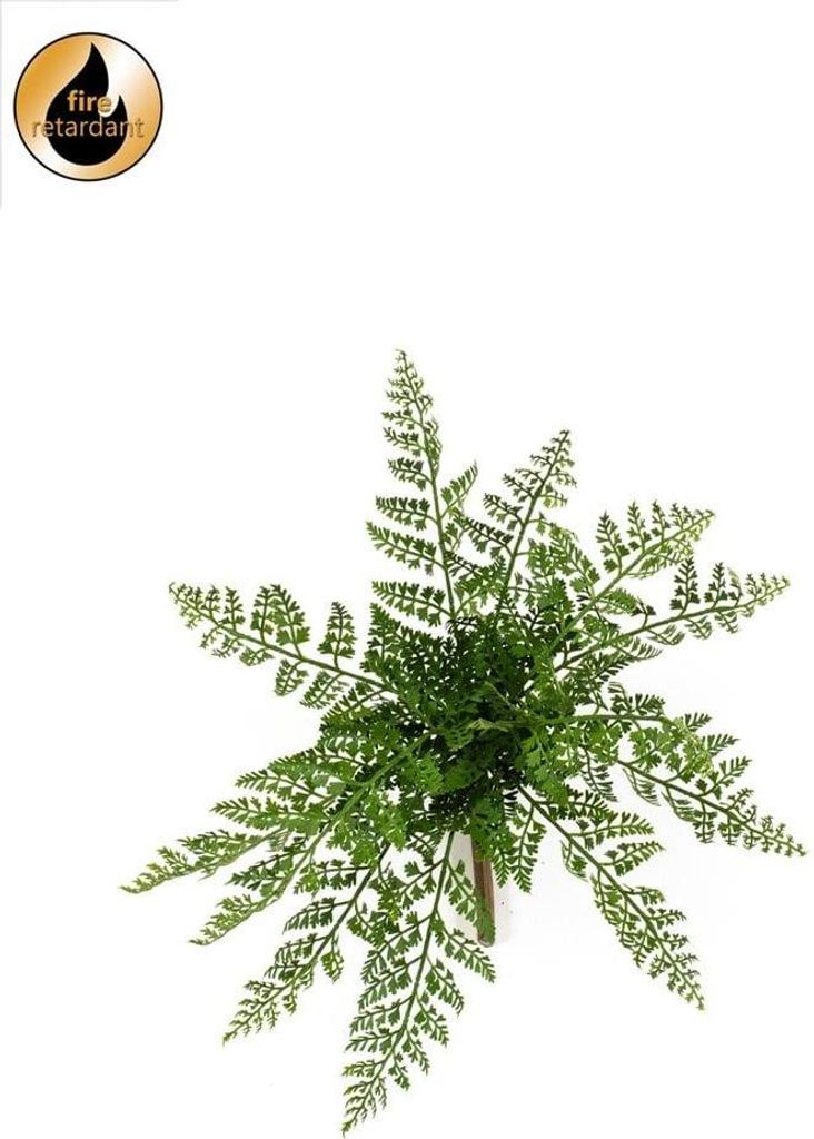 artplants.de Künstlicher Schildfarn XORVEL auf Steckstab, schwer brennbar, grün, 30cm - Kunst Farnpflanze