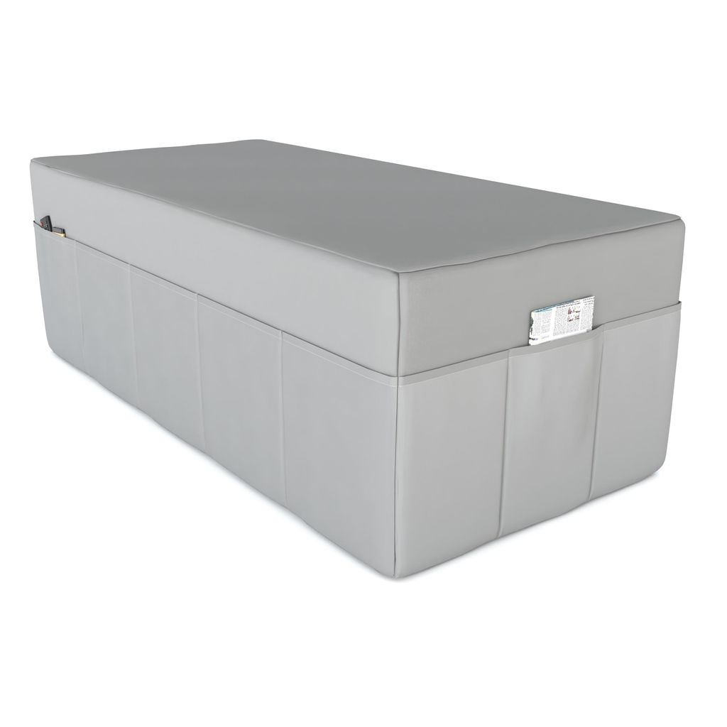 POKAR Husse für Klappmatratze 3-teilige Faltmatratze Gästematratze Feldbett Klappbett, Größe:Husse 160 x 195, Farbe:Grau - Wasserdicht