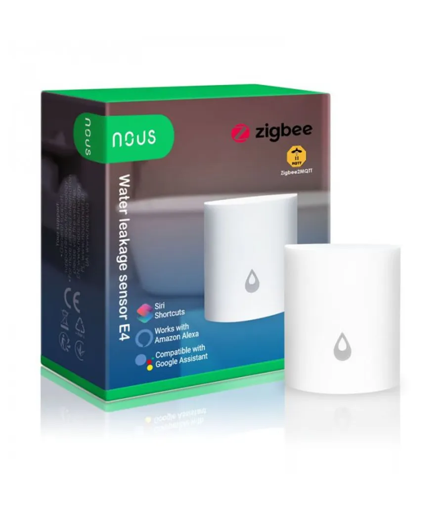 Nous E4 Zigbee Capteur de fuite d'eau intelligent haute précision blanc - 12