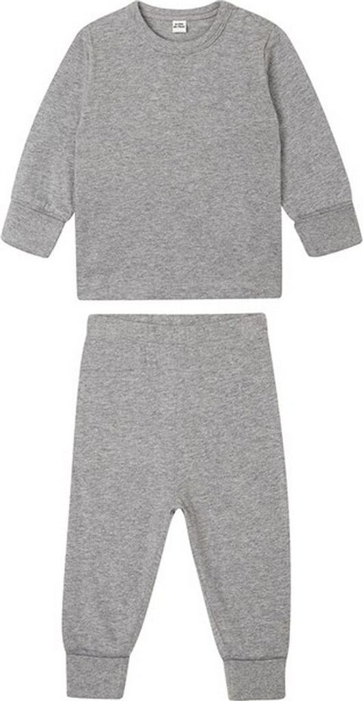 Babybugz - Schlafanzug mit langer Hose für Baby RW8860 (92) (Grau meliert meliert)