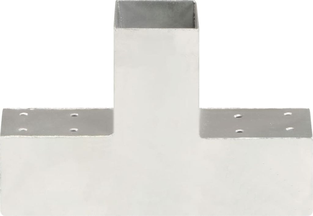 Langlebige Pfostenverbinder 4er-set - T-Form Verzinktes Metall 71 x 71 mm - Möbel480695 - Zaunzubehör