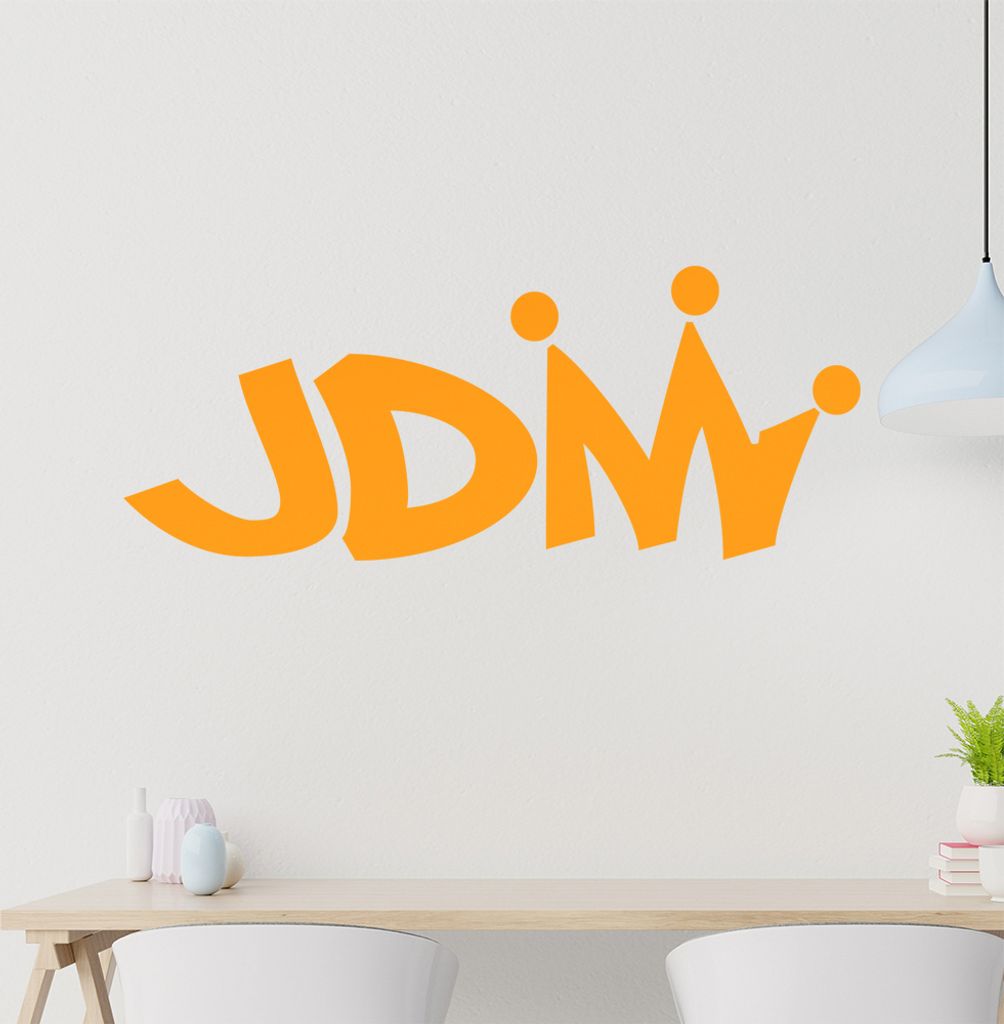 JDM Wandtattoo in 6 Größen - Wandaufkleber Wall Sticker - Dekoration, Küche, Wohnzimmer, Schlafzimmer, Badezimmer