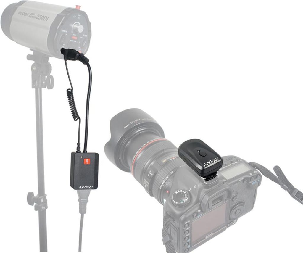 Andoer Universal AC-04 4 Kanäle Wireless Radio Studio Blitzauslöser Set für Strobe