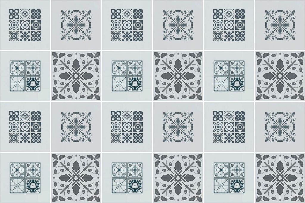 Fliesenaufkleber 15x15 cm – 24 Stück – Selbstklebend – Wasserfest – Pflegeleicht – Hitzebeständig – Für Küche & Bad – Kollektion ...