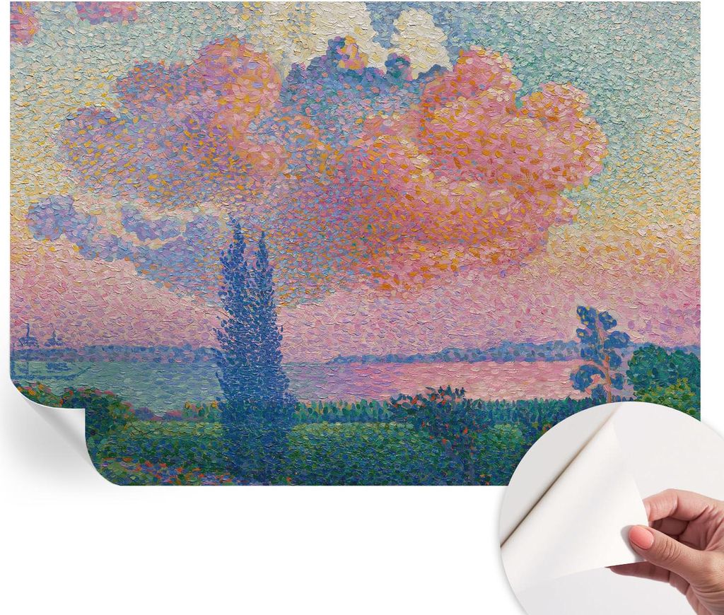 Selbstklebende Wandtapete - Dekorative Tapete für Wohnzimmer - Klebefolie für Wandbilder - Tapetenfolie für Wanddekoration - 208x146 cm - Farben...