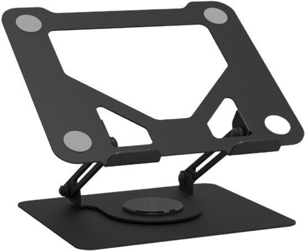 Computerstandaart, flexibel, 360° drehbar, verstellbar, geventileerd, für Notebooks bis 17,3 Zoll, für MacBook und Dell