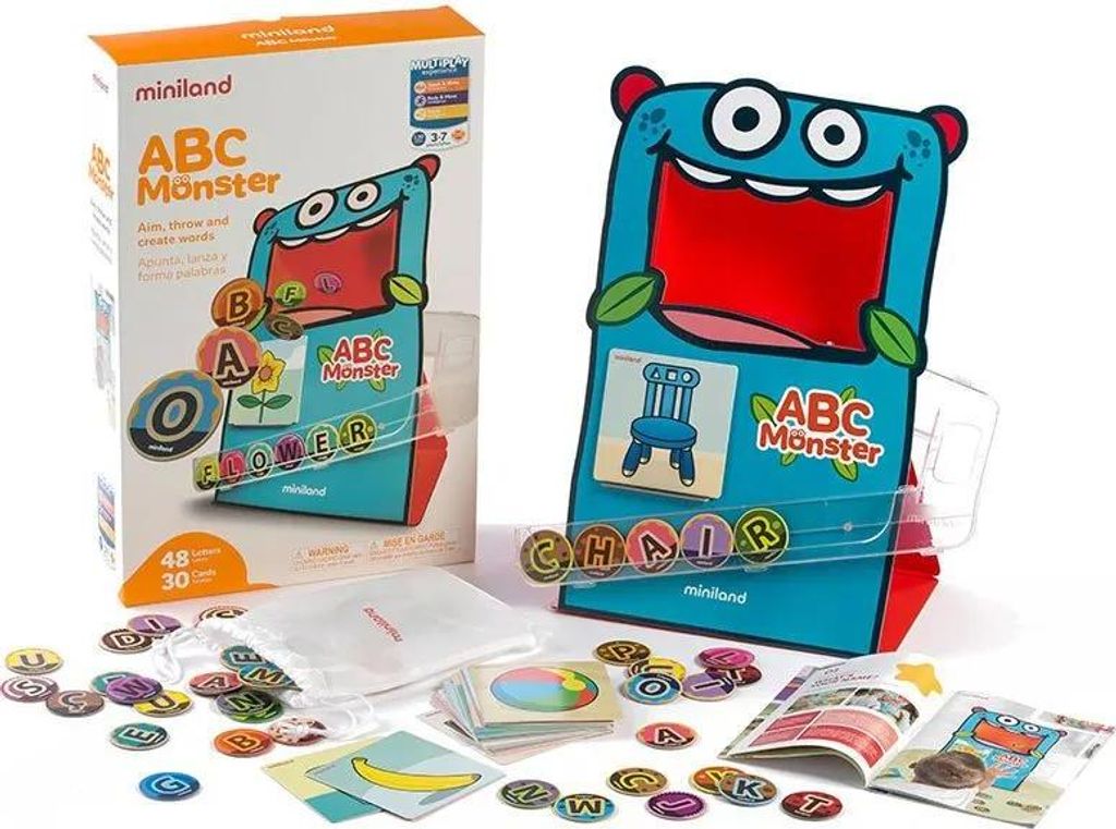 Miniland Abc Monster Pädagogisches Spielzeug Mehrfarbig Mehrfarbig One Size