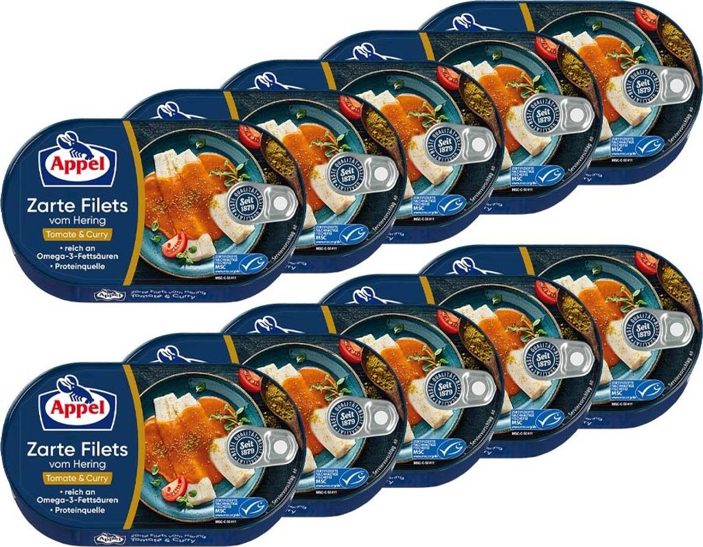 Appel MSC Heringsfilets Tomate & Curry 10x200g Produktbild 