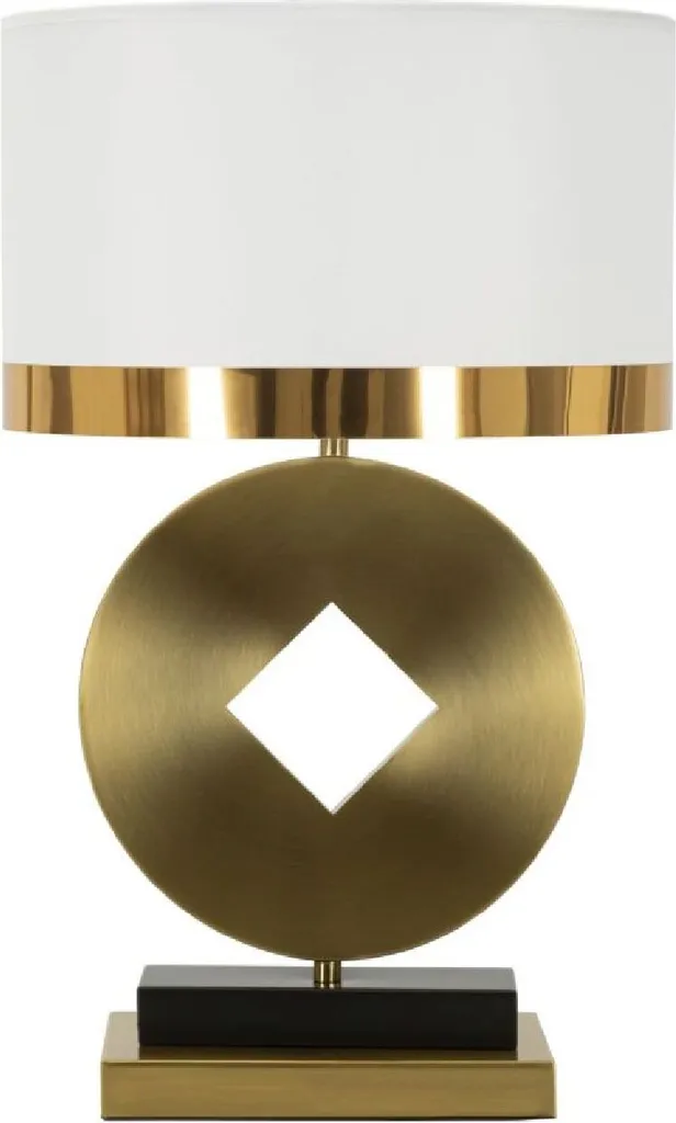 Luminaire de Salon Mauro Ferretti Münze Or et Blanc pour Ambiance Chic