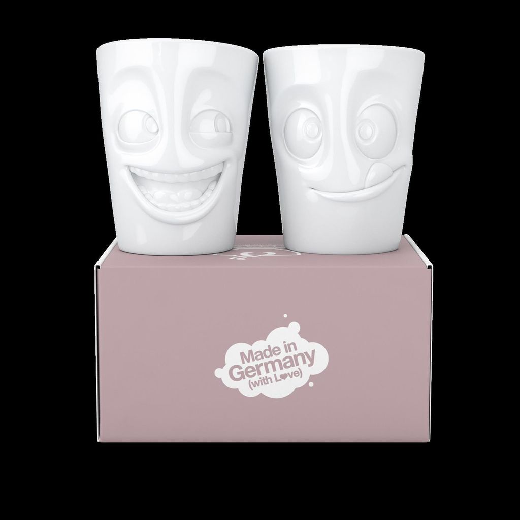 Fiftyeight Products Becher Set - witzig/lecker weiß Produktbild 