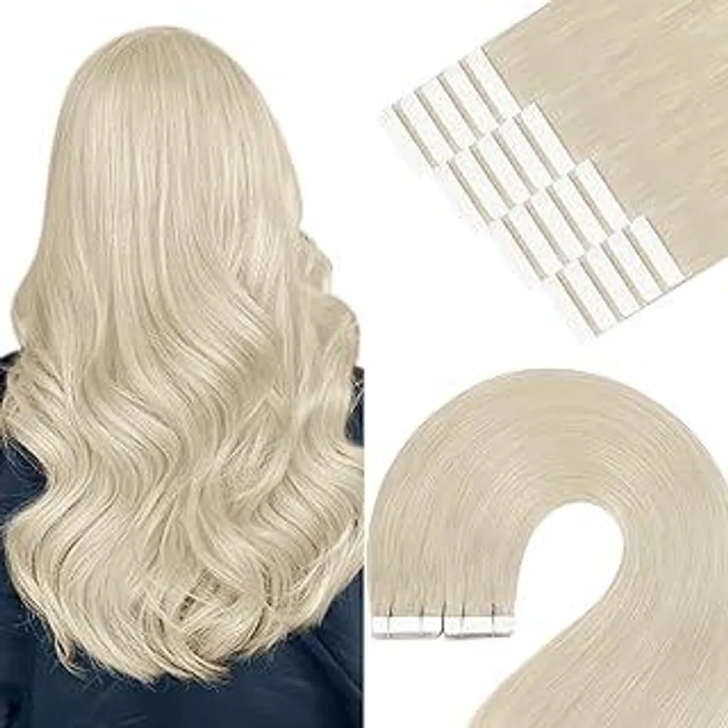 Extension Biadesivo Biondo Platino YoungSee 30g | Capelli Veri 30cm