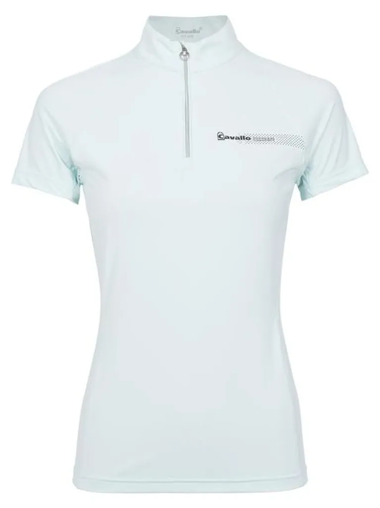 T-shirt équitation été Cavallo CAVALBERRI bleu cristal pour femme en 34
