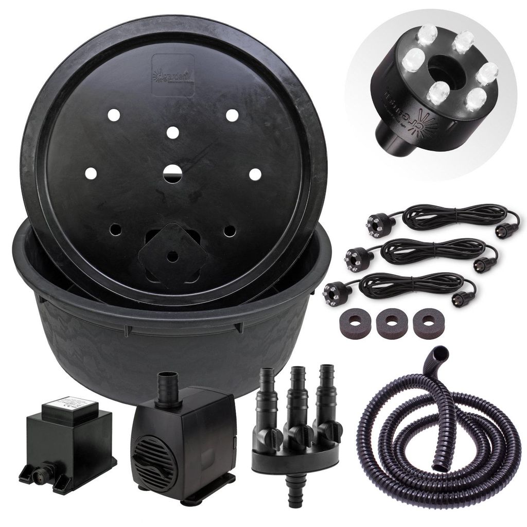 CLGarden 88cm Springbrunnenbecken Set mit großem 150 Liter Produktbild 