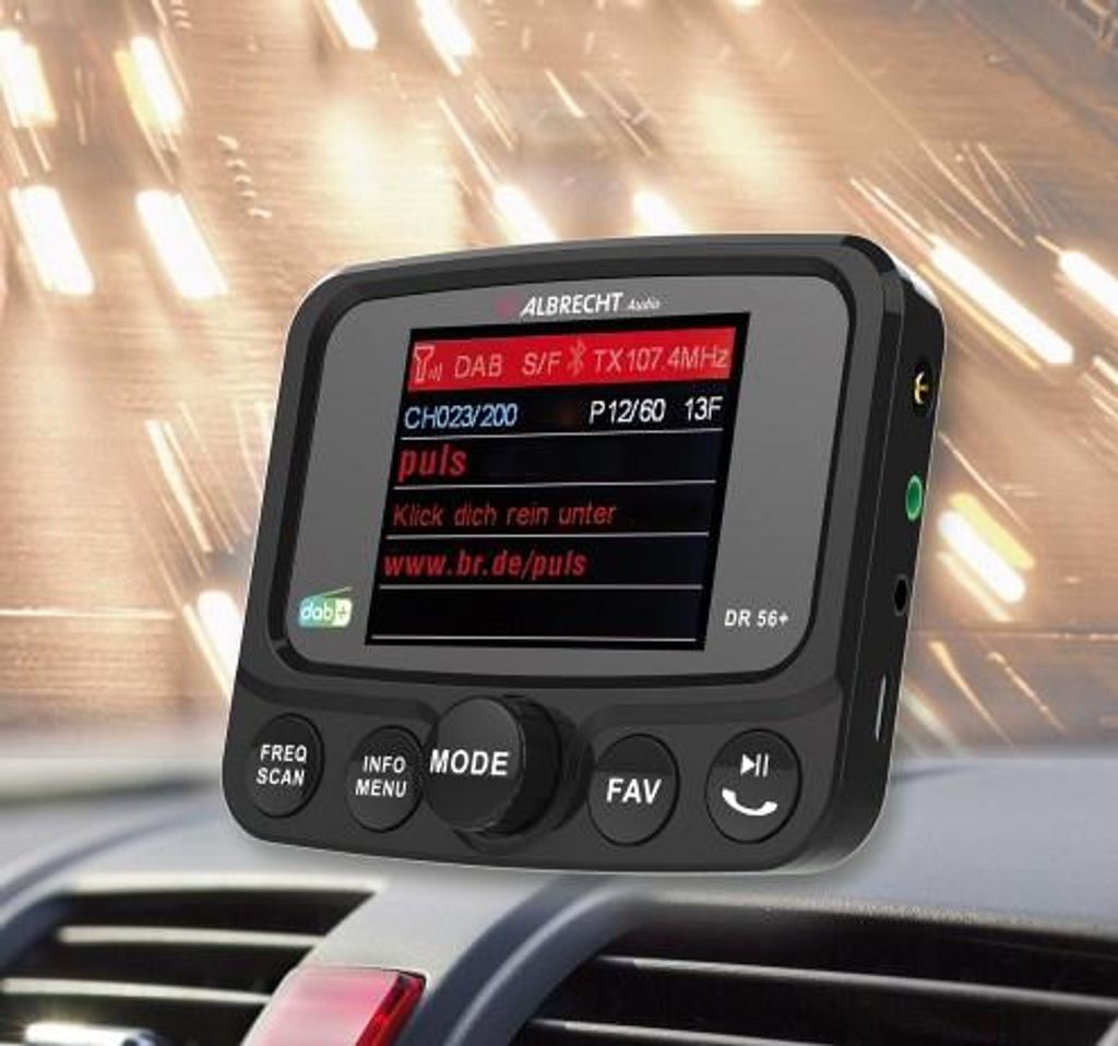 Albrecht DR56+, DAB+ autoradio tuner Productafbeelding 