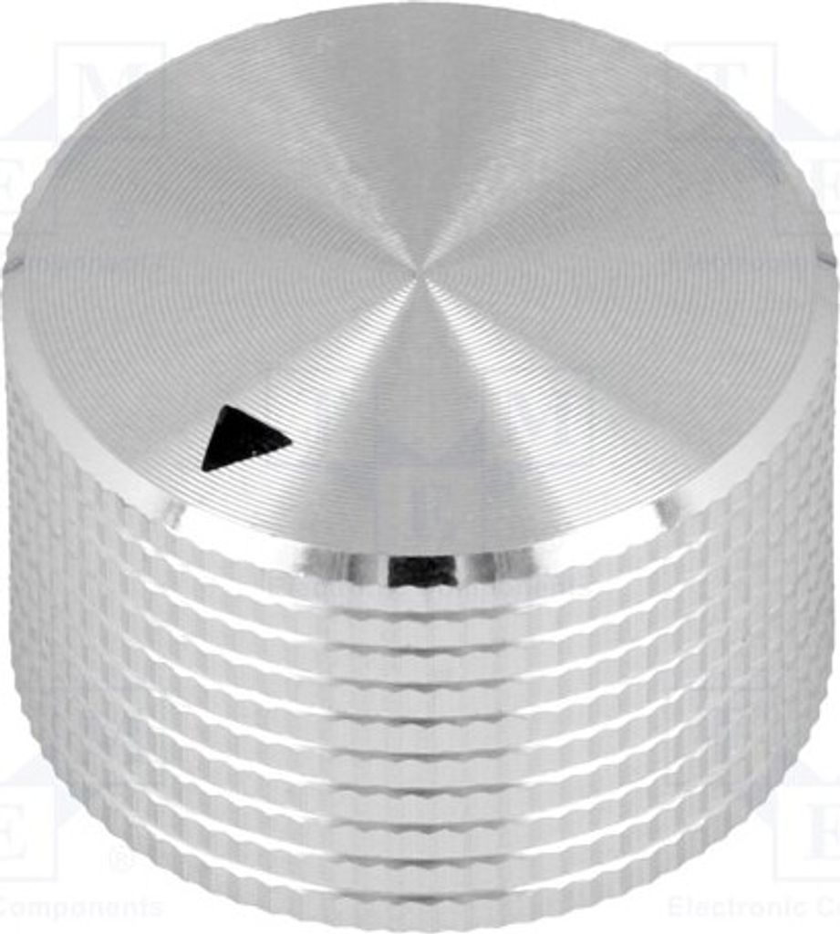 1x Drehknopf Aluminium ØAchse: 6mm mit Anzeige Ø25x15mm MC-131-6.4 Drehknöpfe für