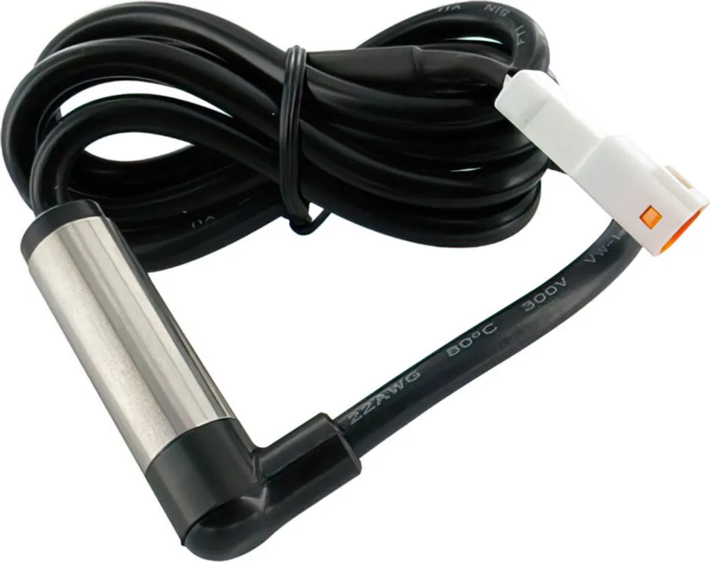 Capteur de vitesse Koso actif avec fixation blanche et câble 1750 mm