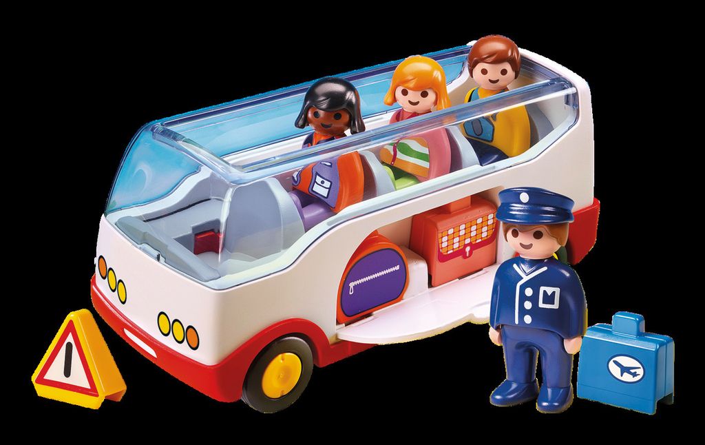 Reisebus mit 4 Figuren PLAYMOBIL 123-6773 Gepäckfächer und Sortierfunktion 