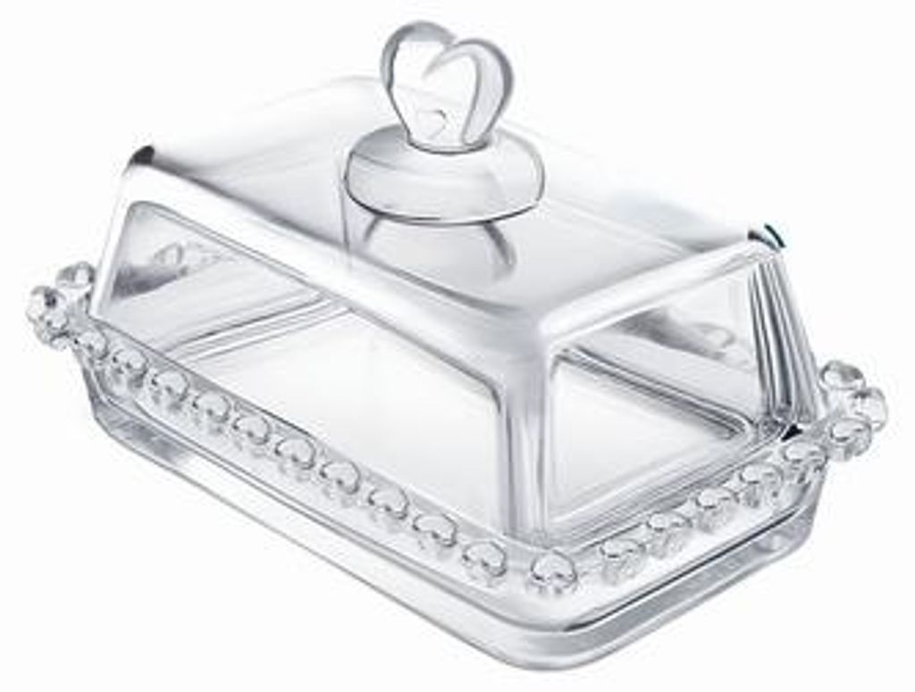 Beurrier Love en verre avec couvercle 17 cm Image du produit 