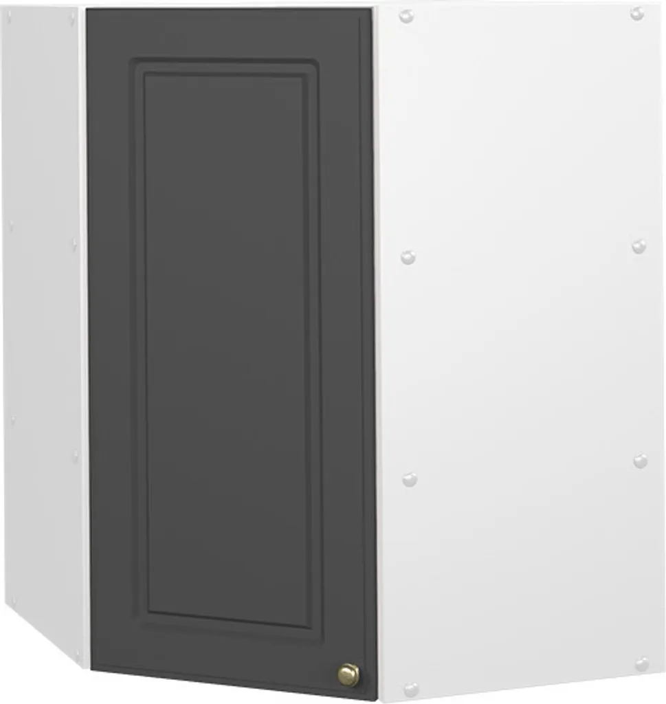 Vicco mobile angolare da cucina Fame-Line, 57 cm, Antracite-oro/Bianco