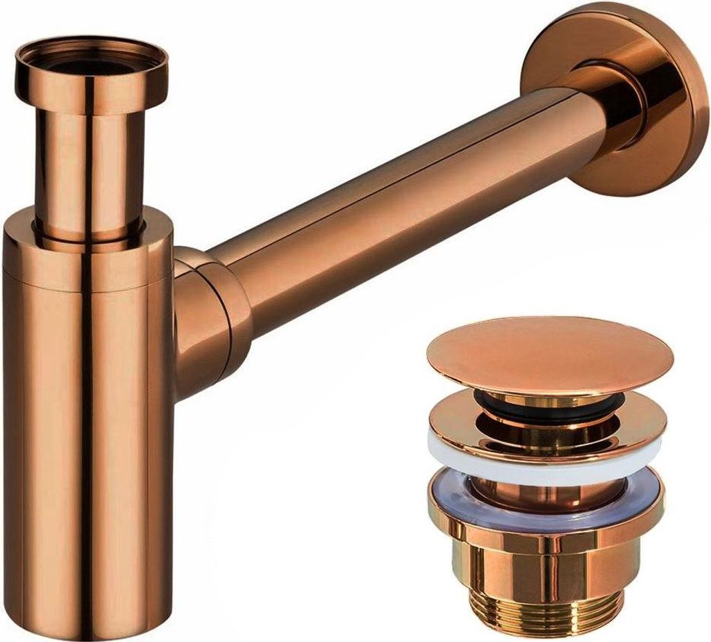 Rea Waschbecken-Siphon Klik-Klak Universal Klik-Klak Copper Produktbild 
