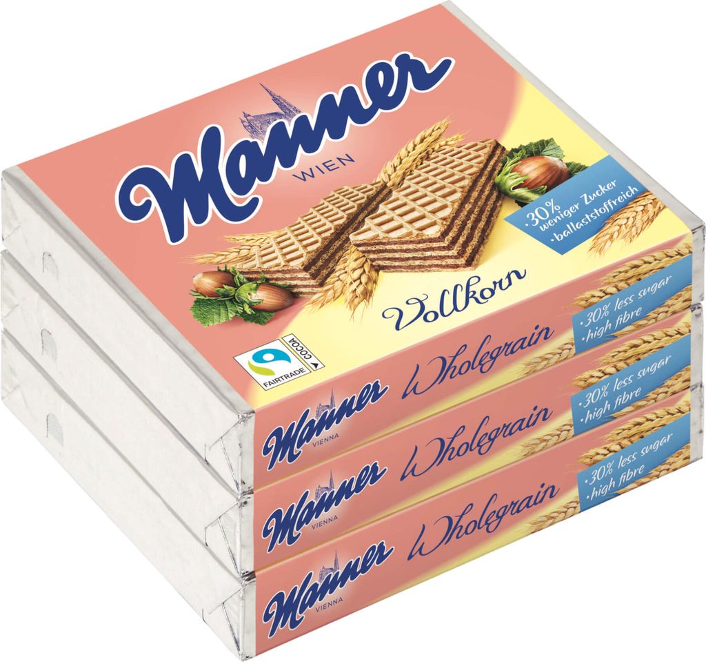 Manner Neapolitaner Vollkorn 225 g (3 x 75 g)