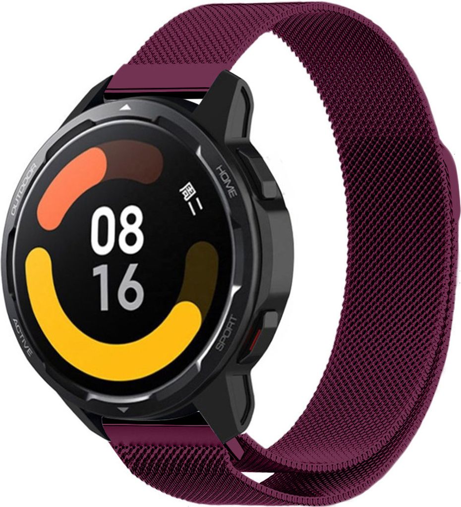 Strap-it Milanese Armband - Kompatibel mit Xiaomi Watch S1 Armband Ersatzarmband Edelstahl - Armband mit Magnetverschluss - Hochwertiges Material -...
