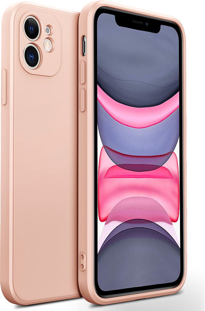 iPhone 11 Hülle, LaimTop Slim Liquid Silikon Gel Gummi Stoßfest Anti-Scratch Schutzhülle für iPhone 11 Rosa