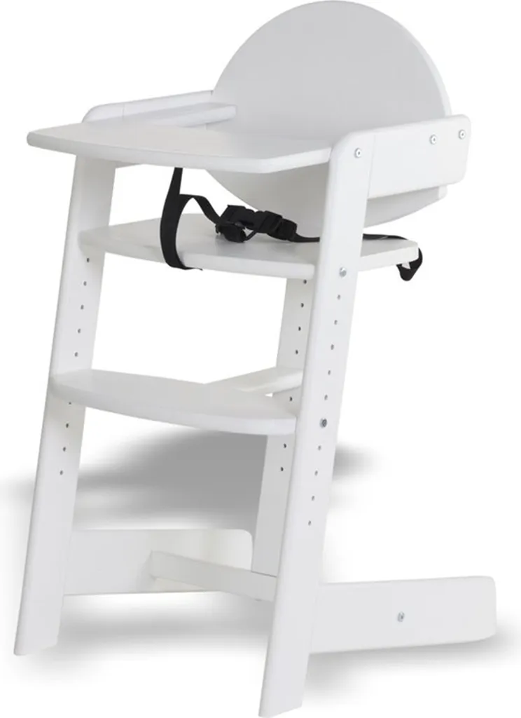 Chaise Haute Bébé Stable et Sécurisée - Solution Durable Geuther Filou Blanc