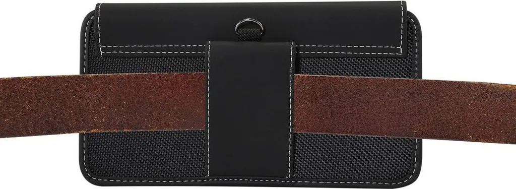 Custodia Cintura Bbk Vivo T1X 5G | DFV mobile Pelle e Nylon Oxford - 4