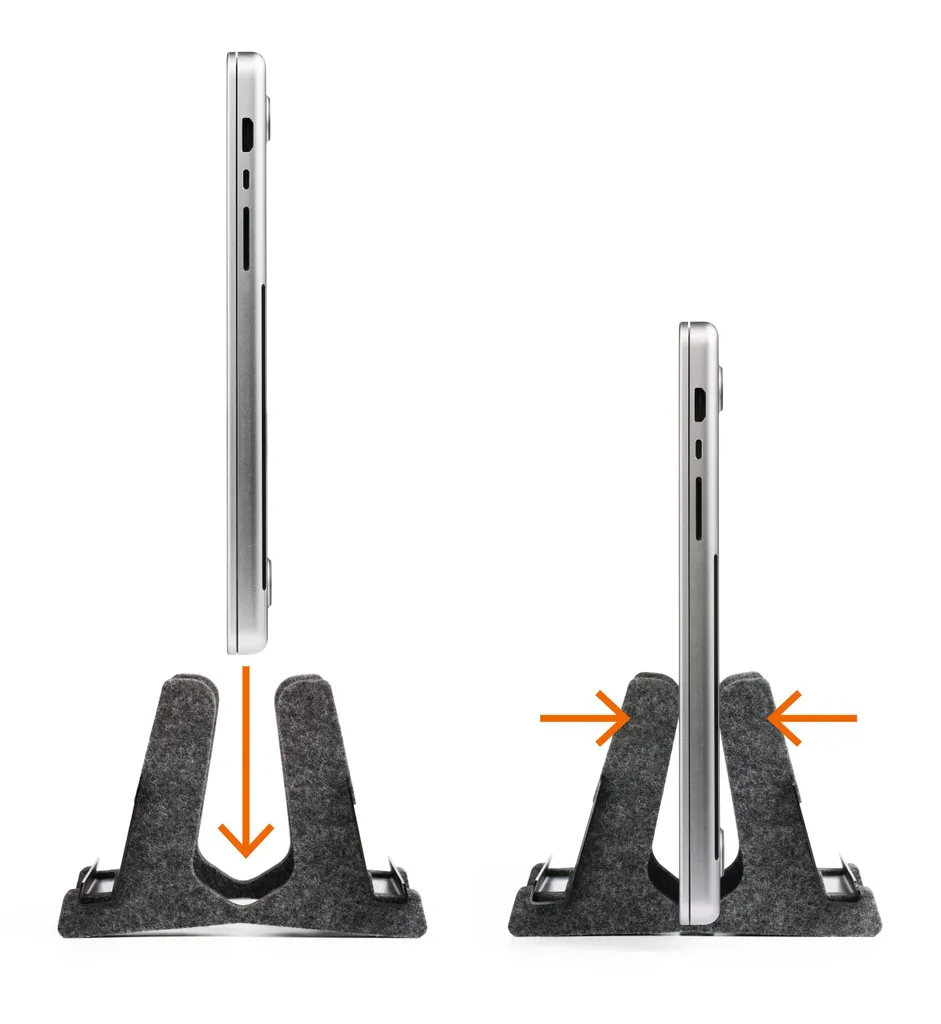 DURABLE Support ordinateur portable vertical EFFECT Gris métal 508058