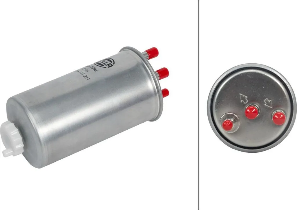 Filtre en ligne pour carburant HELLA 87mm de DACIA DUSTER