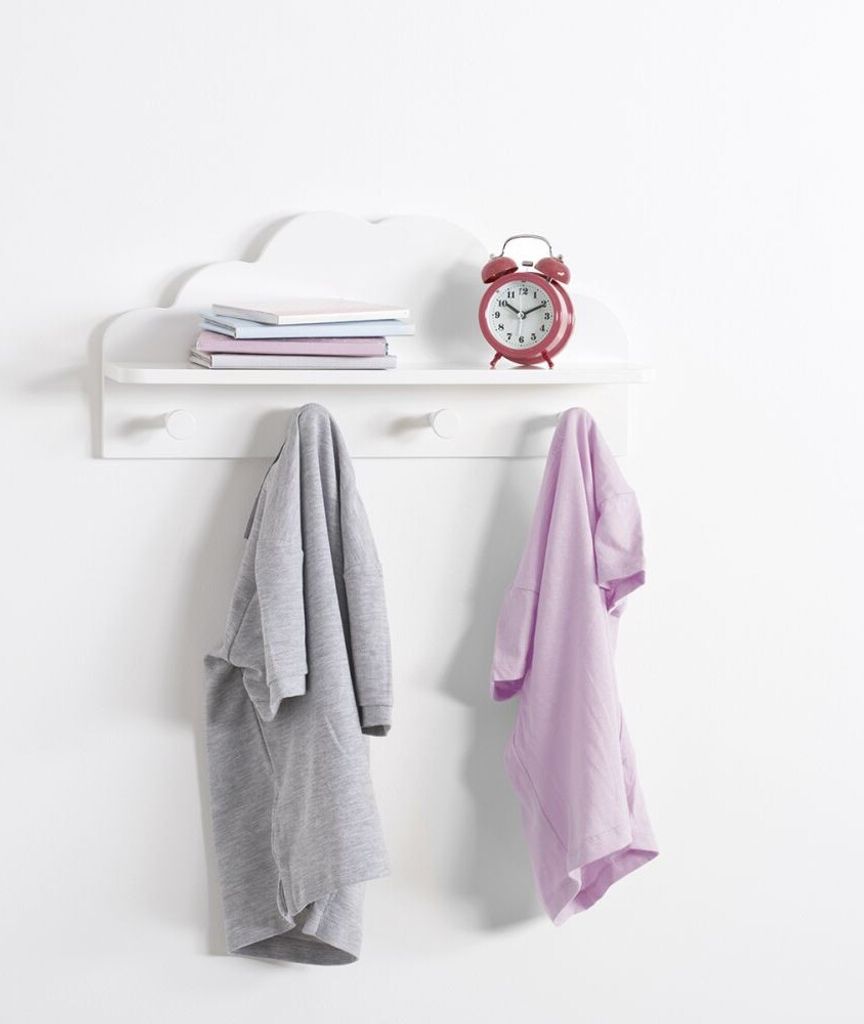 Cloud Wandaufhänger mit Regal weiß Produktbild 8