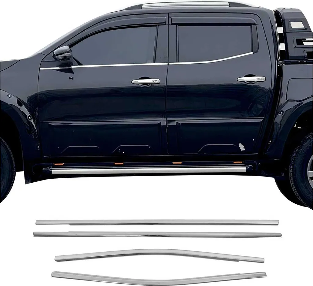 Kit 4 Modanature Cromate Mercedes Classe X 2017-2020 Acciaio Antiruggine