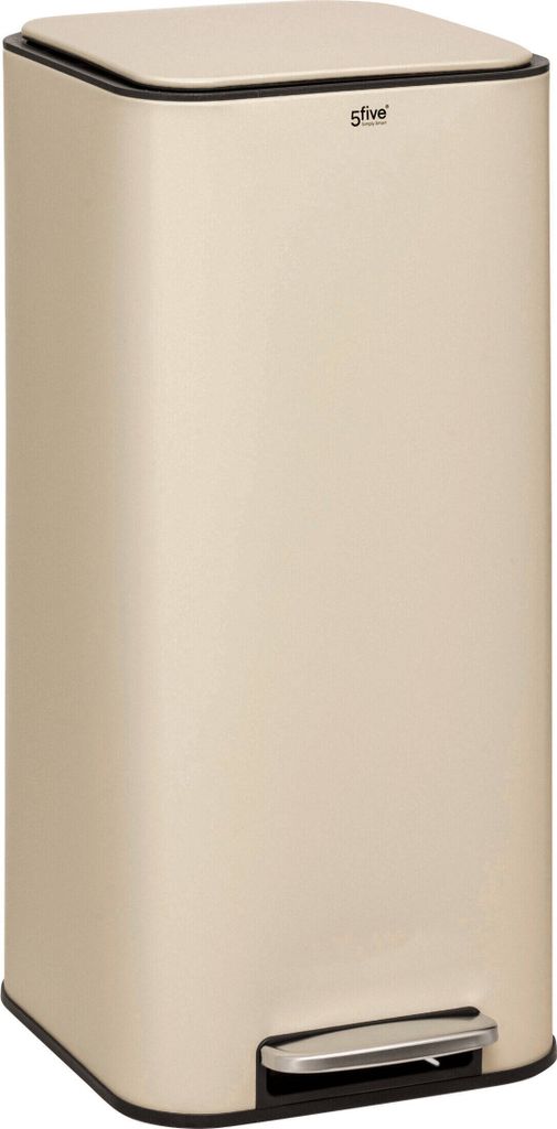 Mülleimer "delta" aus metall in beige 30l - 5 five simply smart