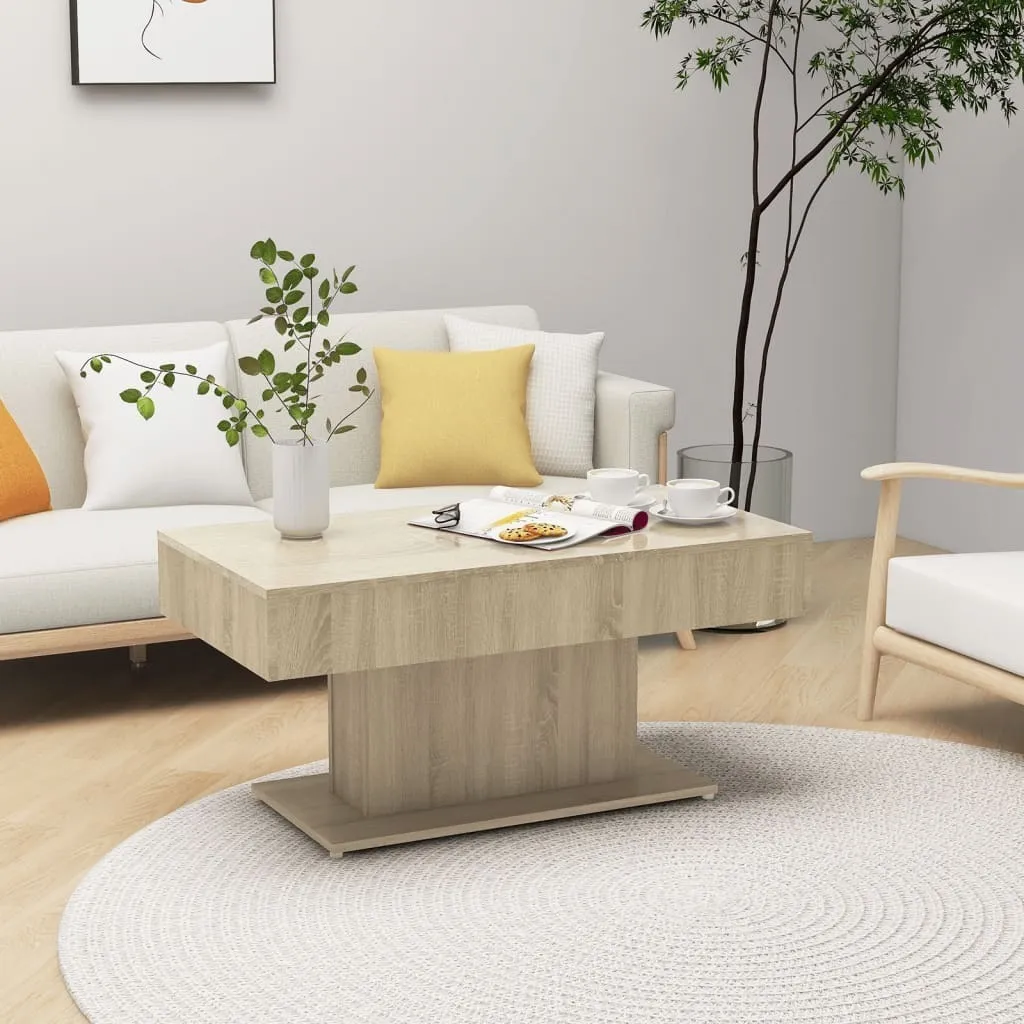 Maison Exclusive Tavolino Sonoma Rovere 96x50x45 cm | Tavolo Salotto