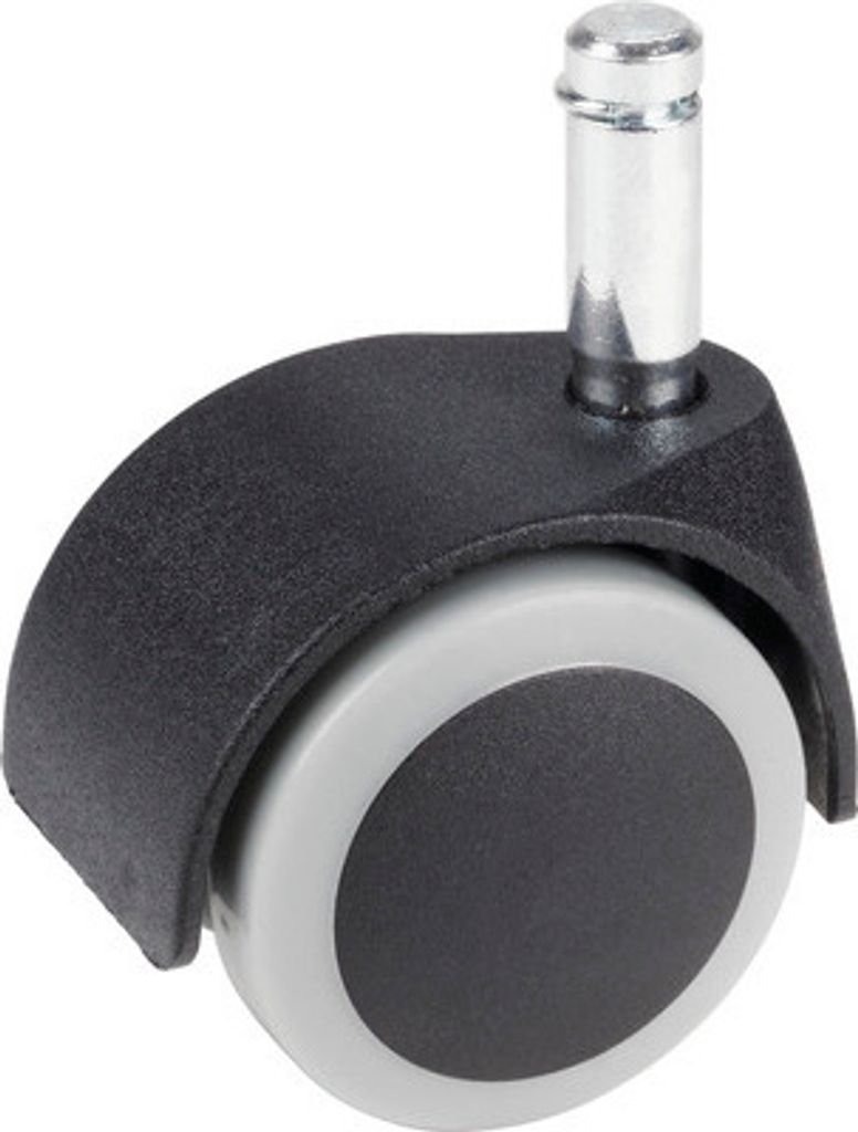 Tarrox Bürostuhlrolle, bis 40 kg, 50 x 60 mm mit 11mm Stift Produktbild 