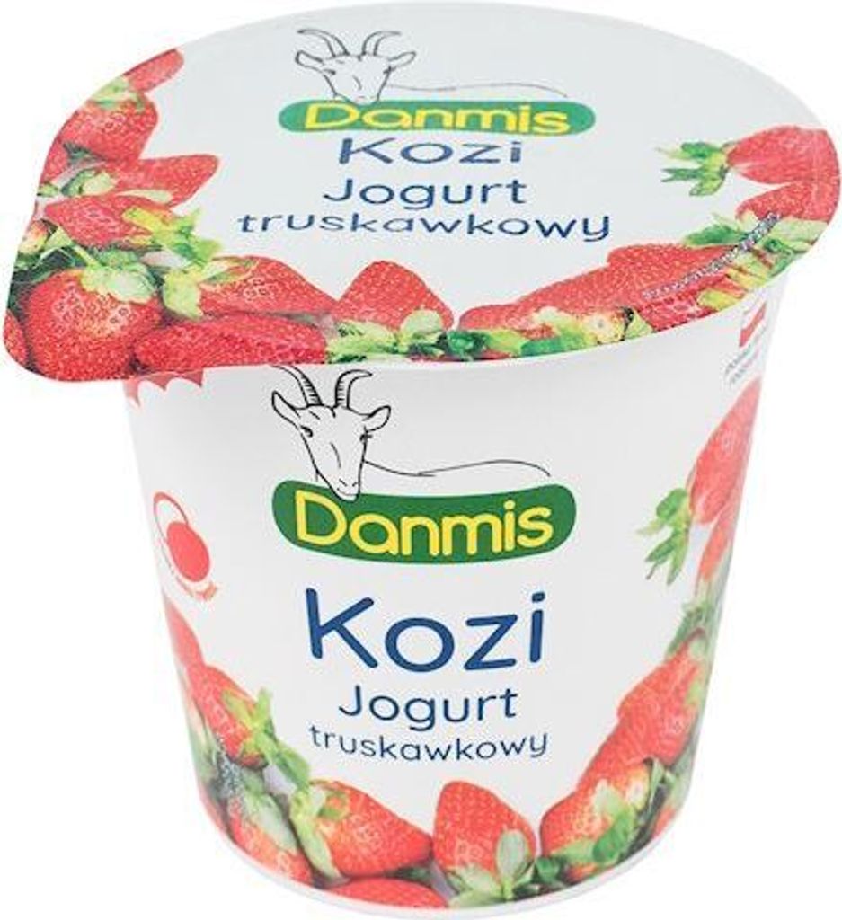 Danmis Jogurt kozi truskawkowy 125 g Obrázek produktu 