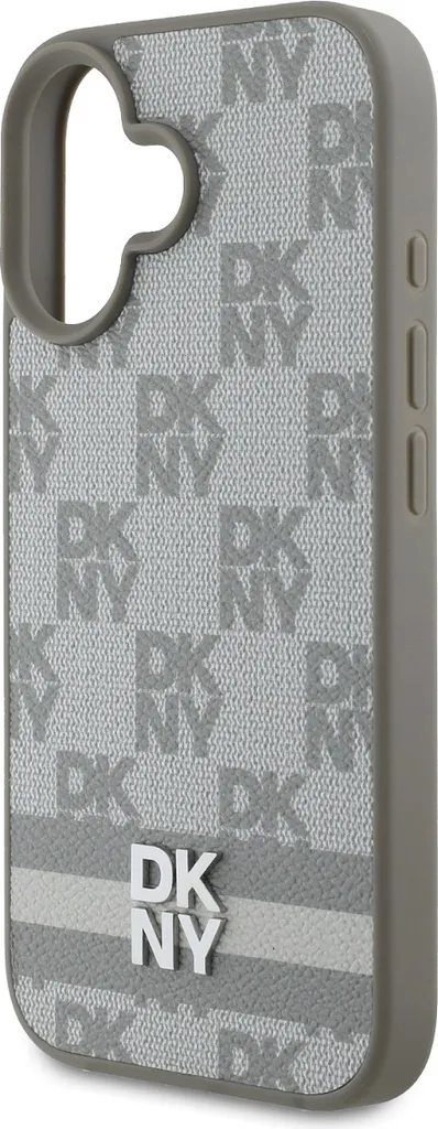 Custodia iPhone 16 DKNY Giallo-Grigio Scacchi | Accessorio Outfit