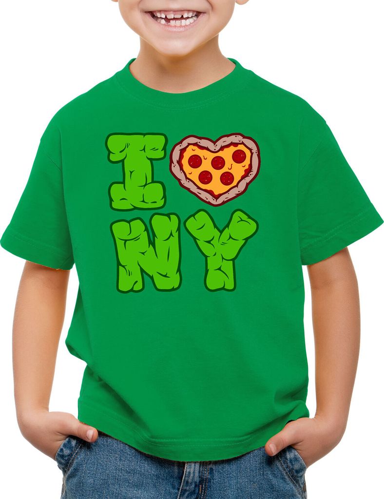BaumwolleCloud Love NY Kinder T-Shirt Turtle Teenage New York Mutant