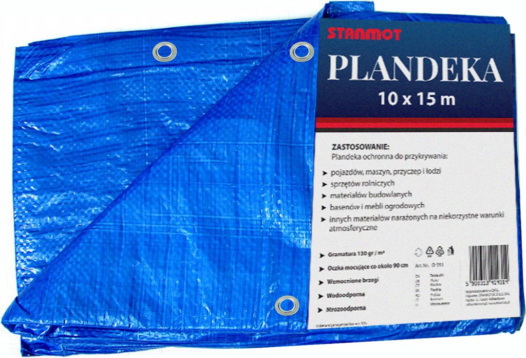 Bauplanen - versch. Stärken und Größen 50gr/m2 Blau 2x3m