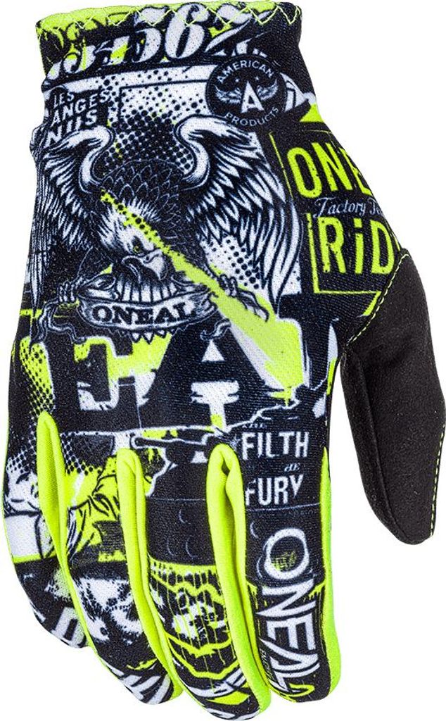 O'NEAL Kids Bike Handschuhe Matrix Attack Black/Neon Yellow Produktbild 
