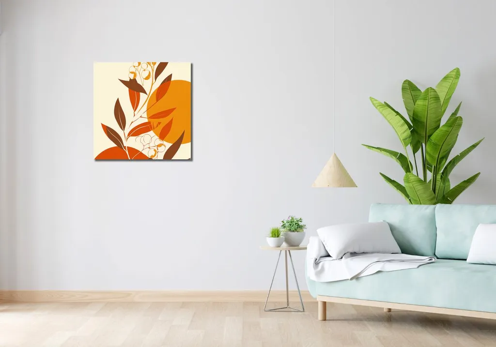 Quadro 60x60 cm Calda Brezza Autunnale - Stampa su Tela Moderna - 2