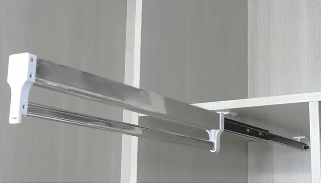 Séchoir à linge inox antirouille rail télescopique 542 mm gain place